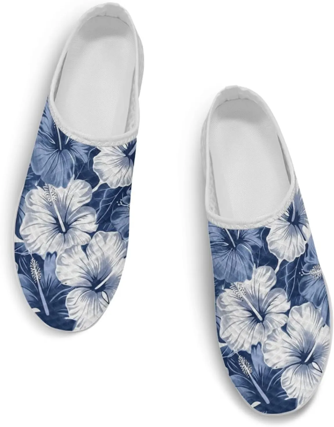 Jeiento Womens Slip On Walking Shoes Breathable Flat Mules Shoe with Arch Support Lightweight Comfort Open Back Casual Sneakers