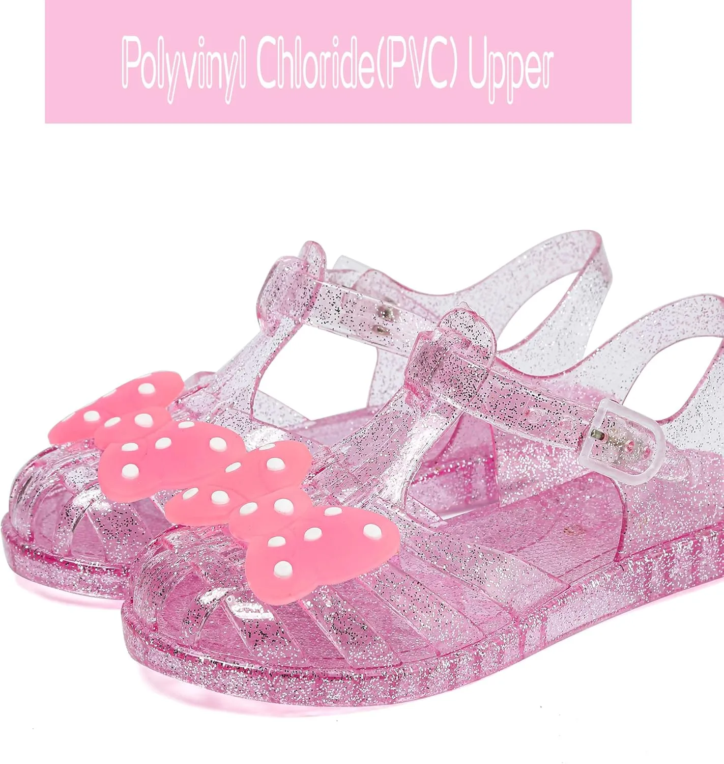 Jelly Sandals Girls Soft Sole Princess Costume Summer Dress Sandals Closed Toe Comfortable for Toddler Little Kid Big Kid