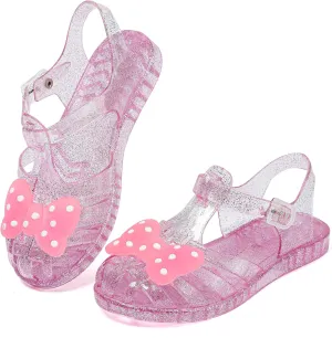 Jelly Sandals Girls Soft Sole Princess Costume Summer Dress Sandals Closed Toe Comfortable for Toddler Little Kid Big Kid