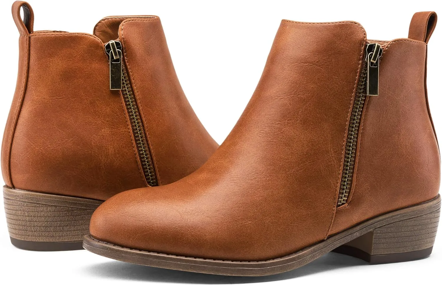 Jeossy Women's Ankle Boots, Classic Low Heeled Short Booties, Casual Comfortable Boots