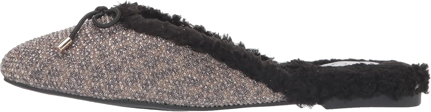 Jessica Simpson Womens TRACEE2 Faux Fur Pointed Toe Mules
