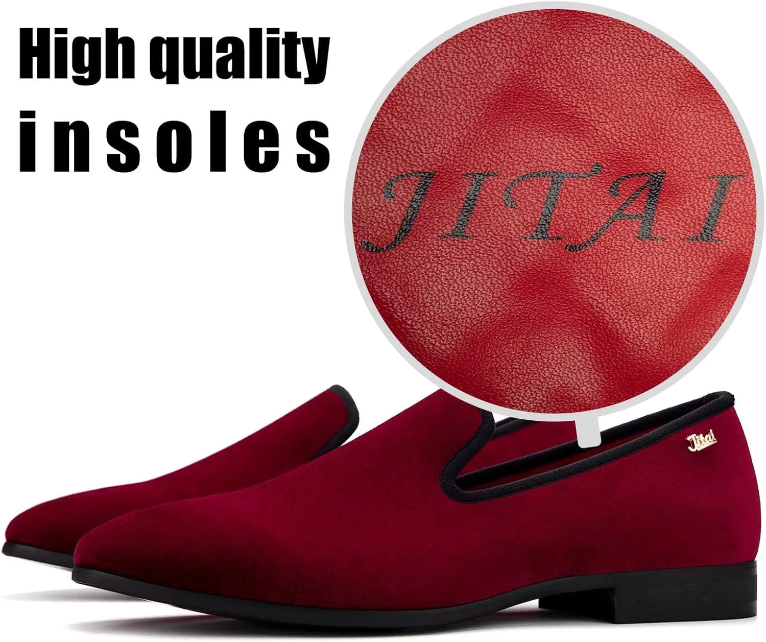 JITAI Luxury Men Shoes Black Loafers Leather Men 's Casual Shoes Brand Comfortable
