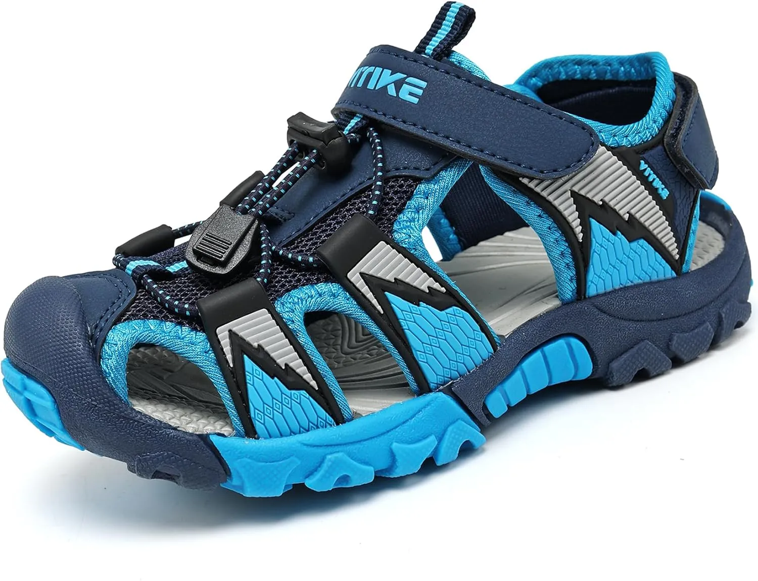 JMFCHI Boys Girls Sports Sandals Summer Kids Closed Toe Outdoor Sandals Athletic Water Shoes Sandals Child Pool Beach Sandals Quick Drying Slip Resistant