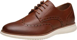 Jousen Mens Dress Shoes Oxfords Casual Retro Classic Comfortable Formal Derby Business Dress Shoes for Men