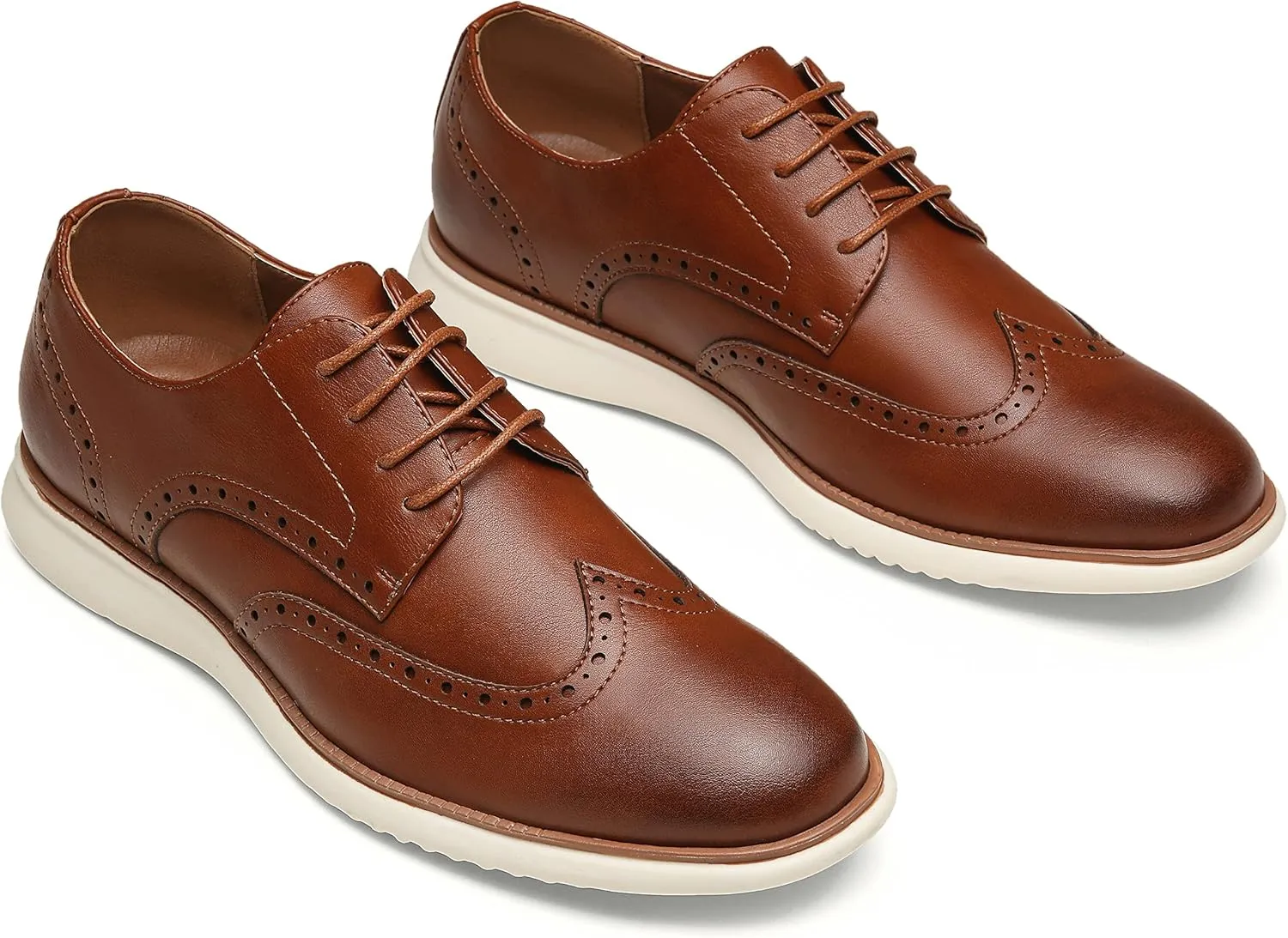Jousen Mens Dress Shoes Oxfords Casual Retro Classic Comfortable Formal Derby Business Dress Shoes for Men