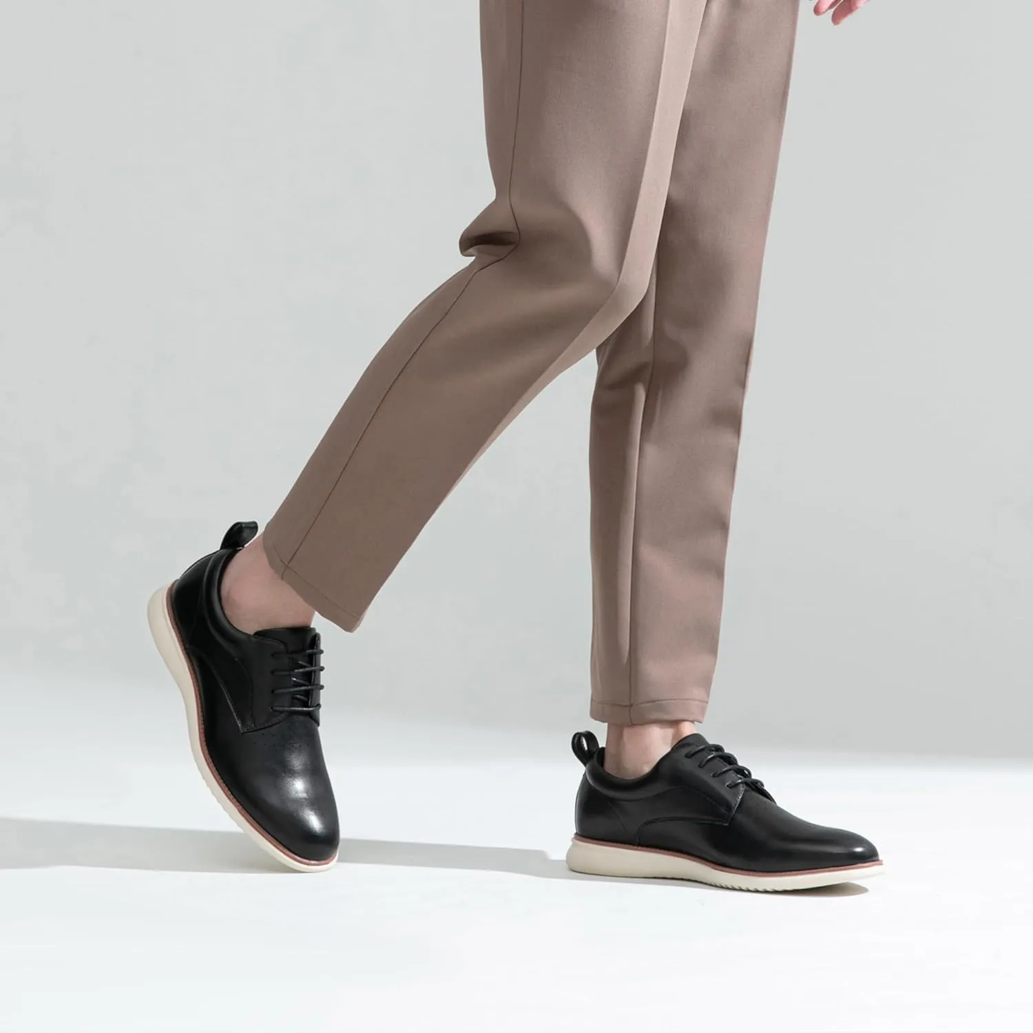 Jousen Mens Dress Shoes Oxfords Casual Retro Classic Comfortable Formal Derby Business Dress Shoes for Men