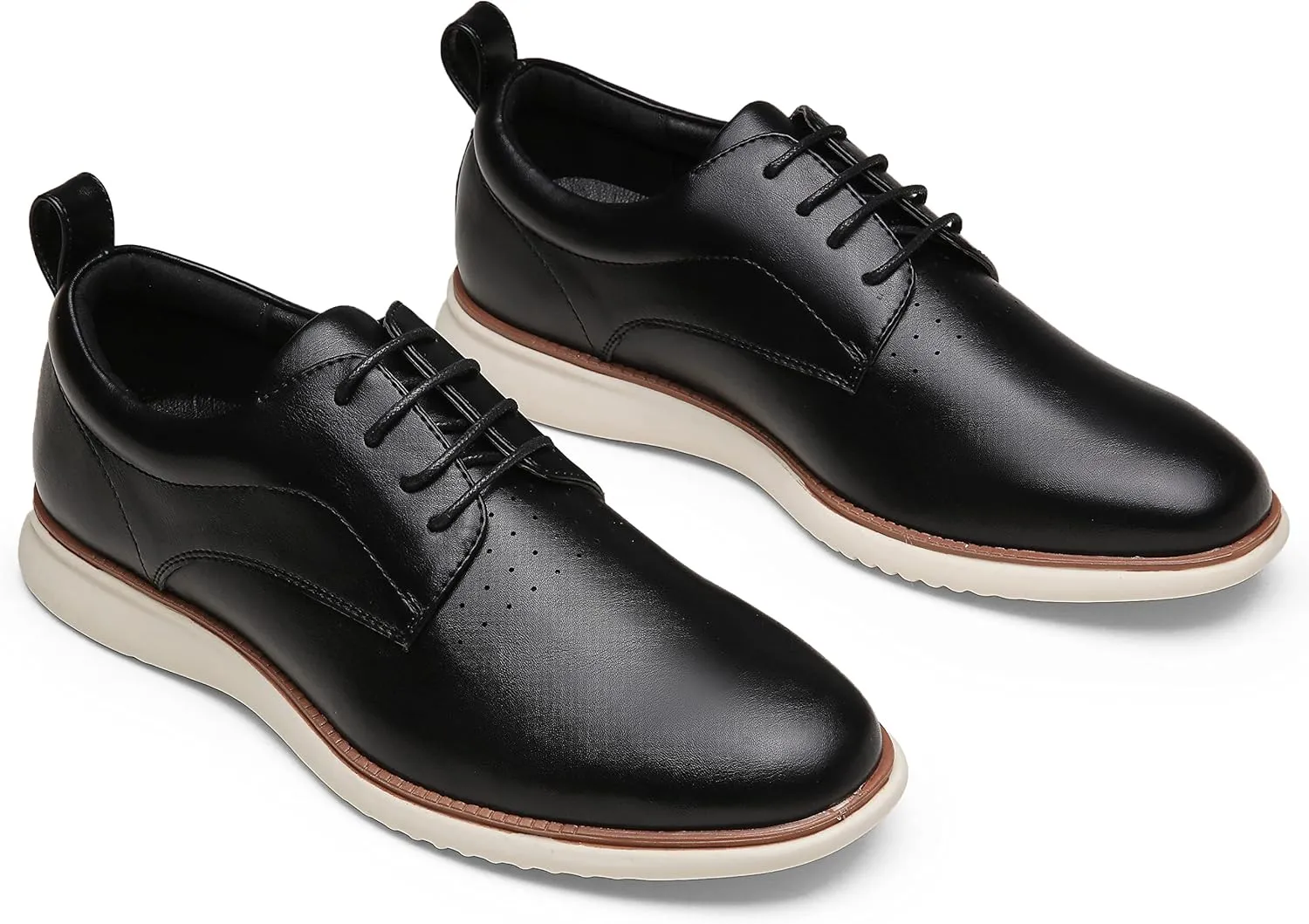 Jousen Mens Dress Shoes Oxfords Casual Retro Classic Comfortable Formal Derby Business Dress Shoes for Men