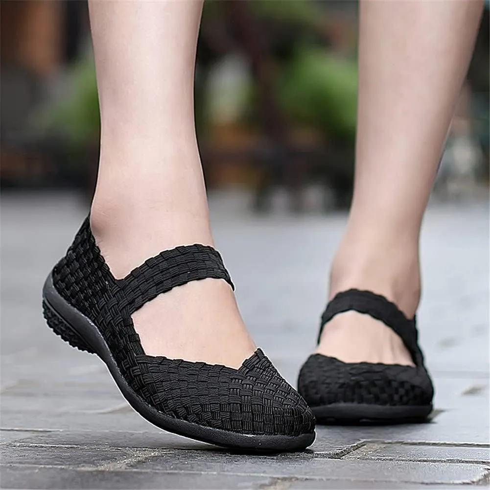 JOYVIP Womens Curly Type Ballet Flats Slip On Comfort Loafers Handmade Woven Shoes