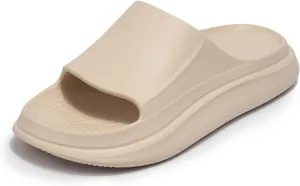 Jscreen Cloud Slides for Women and Men, EVA Non-Slip Super Soft Quick Drying Pillow Slippers, Lightweight Spa Open Toe Bathroom Shower Sandals Massage Foam Slippers for Indoor Outdoor