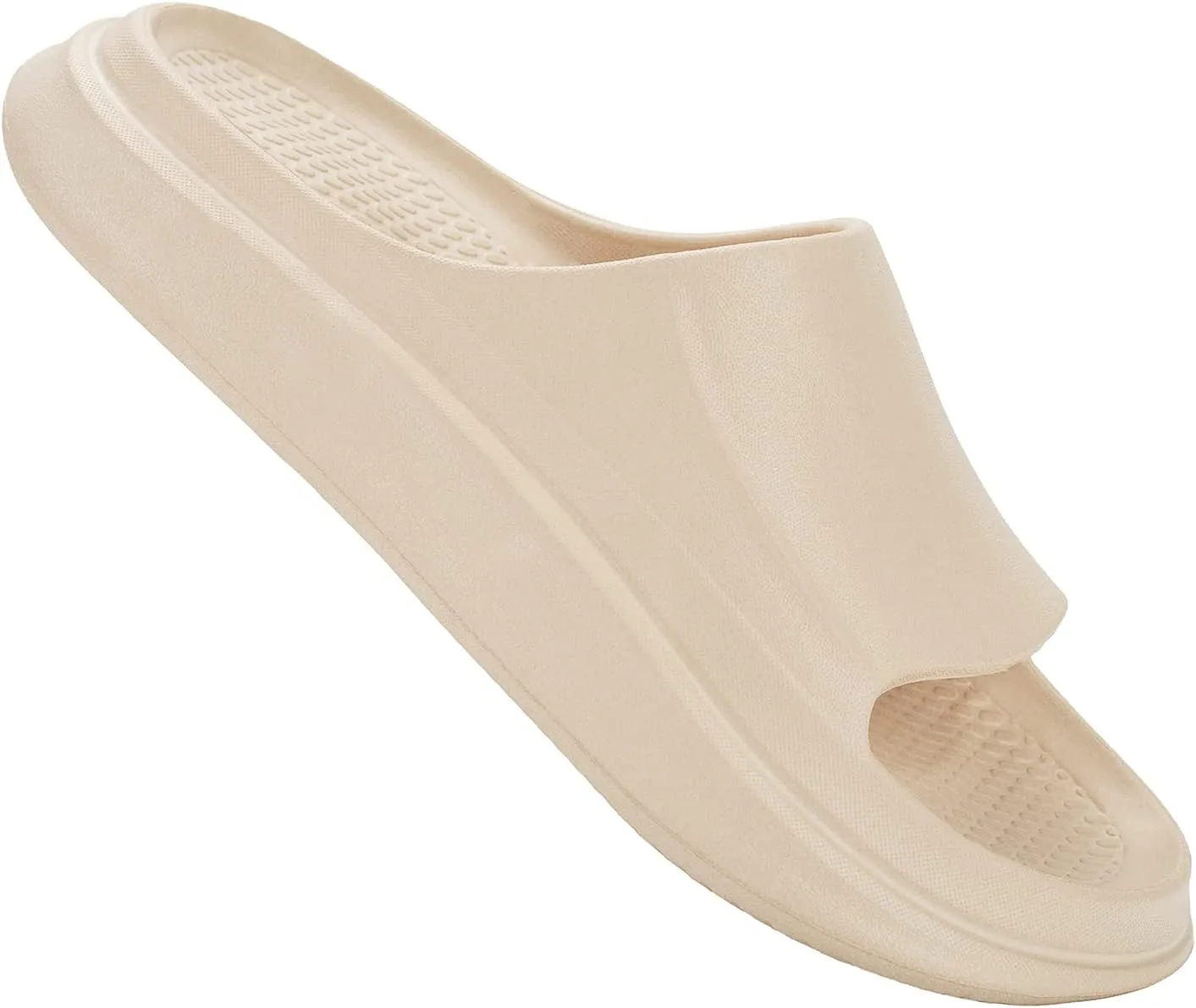 Jscreen Cloud Slides for Women and Men, EVA Non-Slip Super Soft Quick Drying Pillow Slippers, Lightweight Spa Open Toe Bathroom Shower Sandals Massage Foam Slippers for Indoor Outdoor