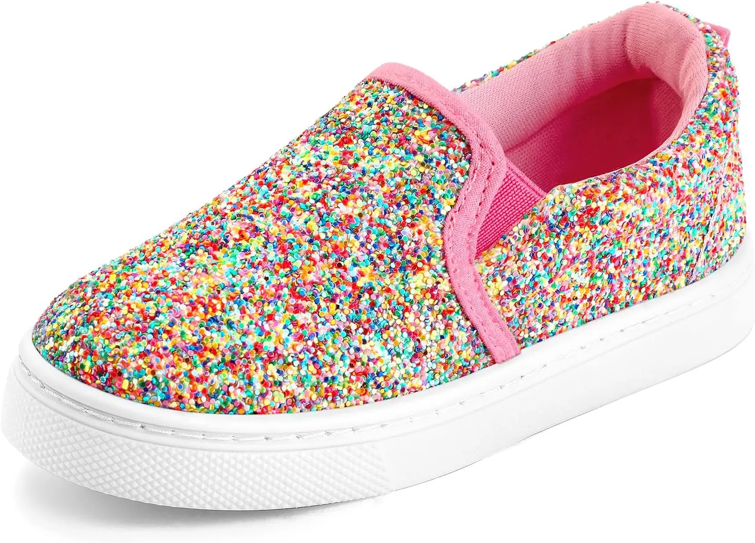 K KomForme Toddler Sneakers for Girls Boys Slip On Canvas Walking Shoes
