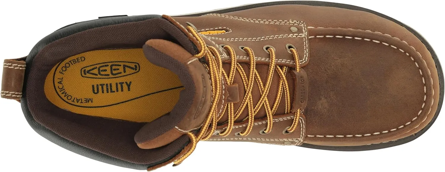 KEEN Utility Men's Cincinnati 6" Composite Toe Waterproof 90 Degree Heel Heavy Duty Work Boot