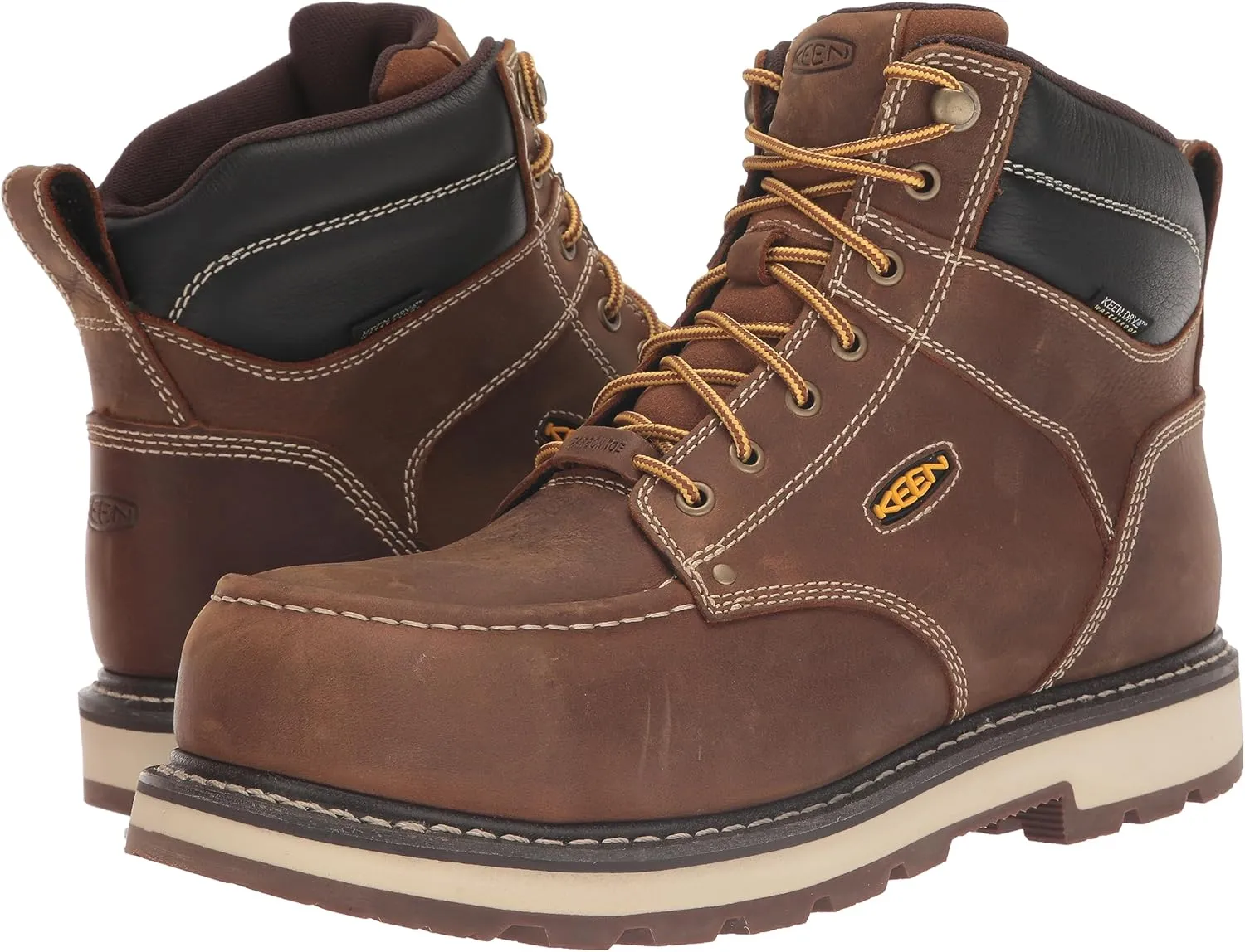 KEEN Utility Men's Cincinnati 6" Composite Toe Waterproof 90 Degree Heel Heavy Duty Work Boot