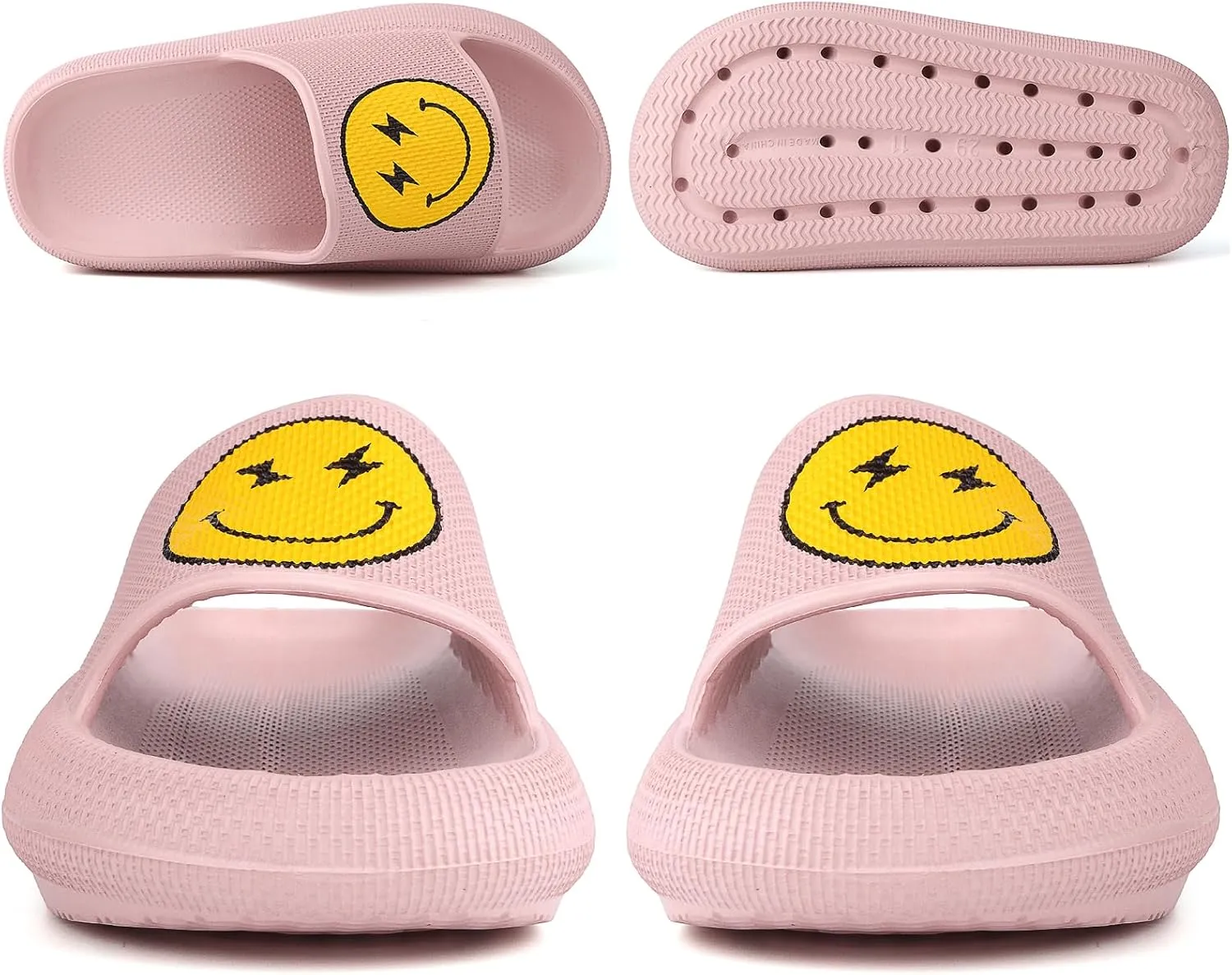 Kids Cloud Slides丨Pillow Sandals for Boys Girls丨Quick Drying Bathroom Shower Sandals丨Summer Beach Pool Slippers| Thick Sole Non-Slip