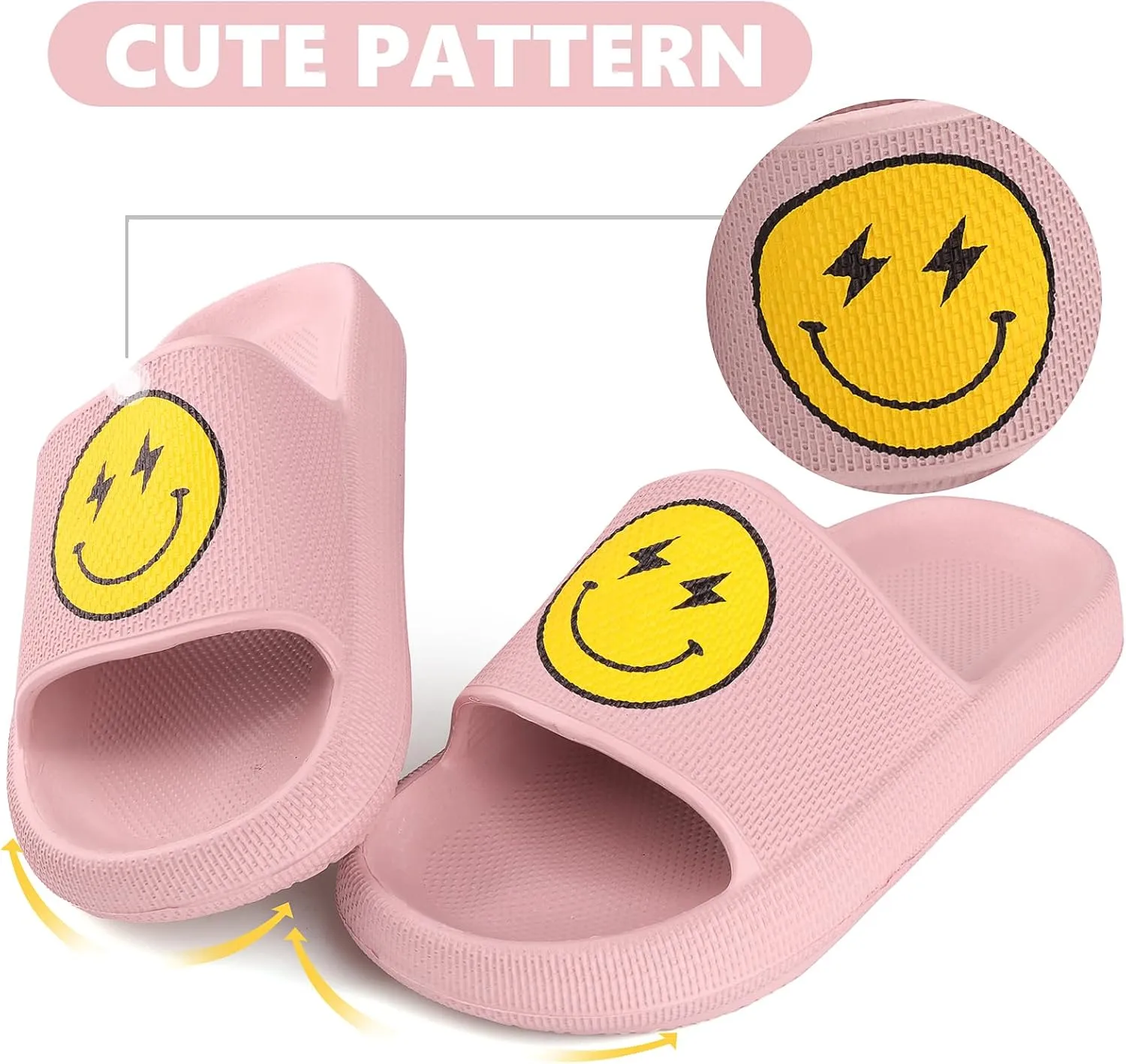 Kids Cloud Slides丨Pillow Sandals for Boys Girls丨Quick Drying Bathroom Shower Sandals丨Summer Beach Pool Slippers| Thick Sole Non-Slip