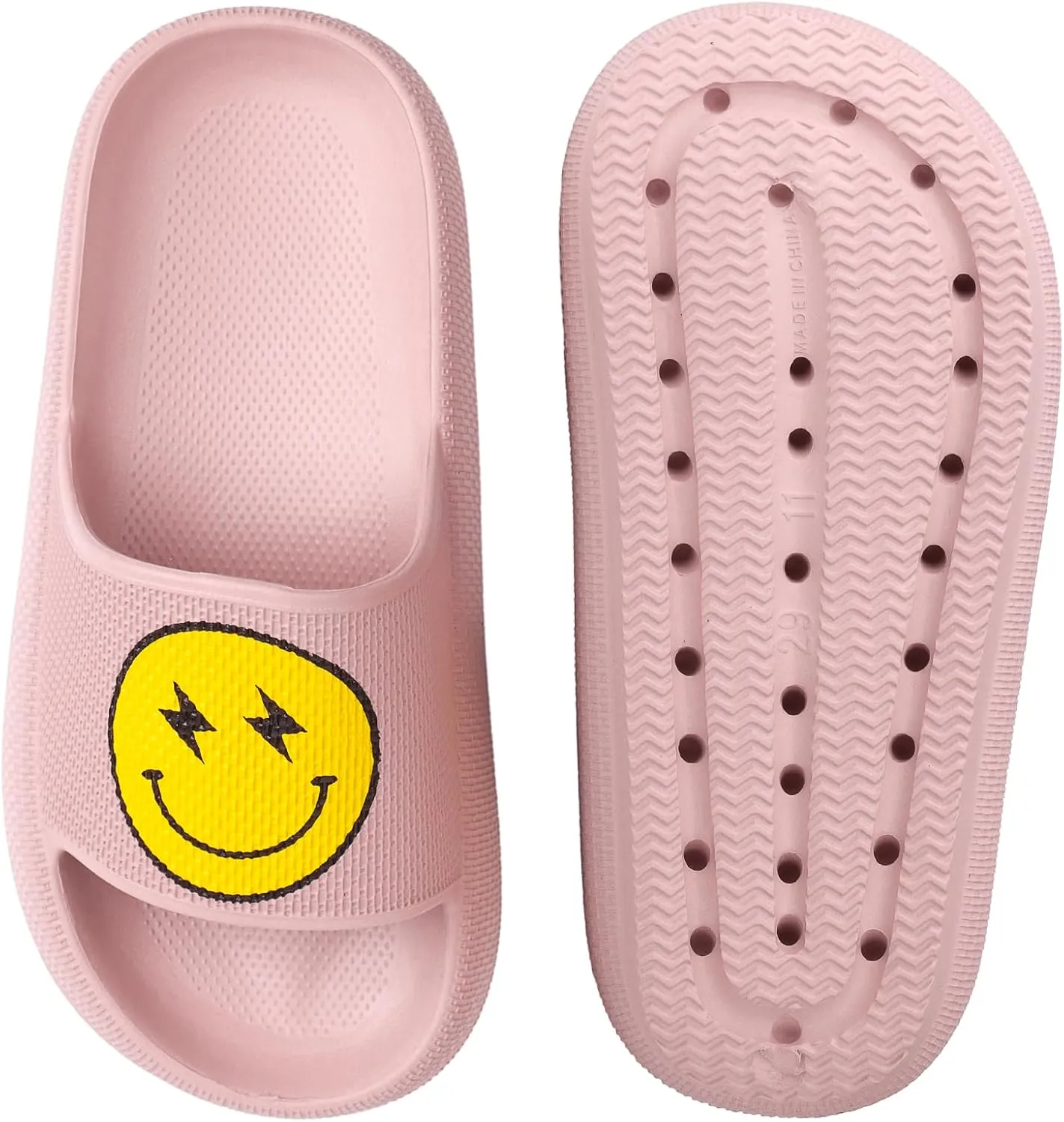 Kids Cloud Slides丨Pillow Sandals for Boys Girls丨Quick Drying Bathroom Shower Sandals丨Summer Beach Pool Slippers| Thick Sole Non-Slip