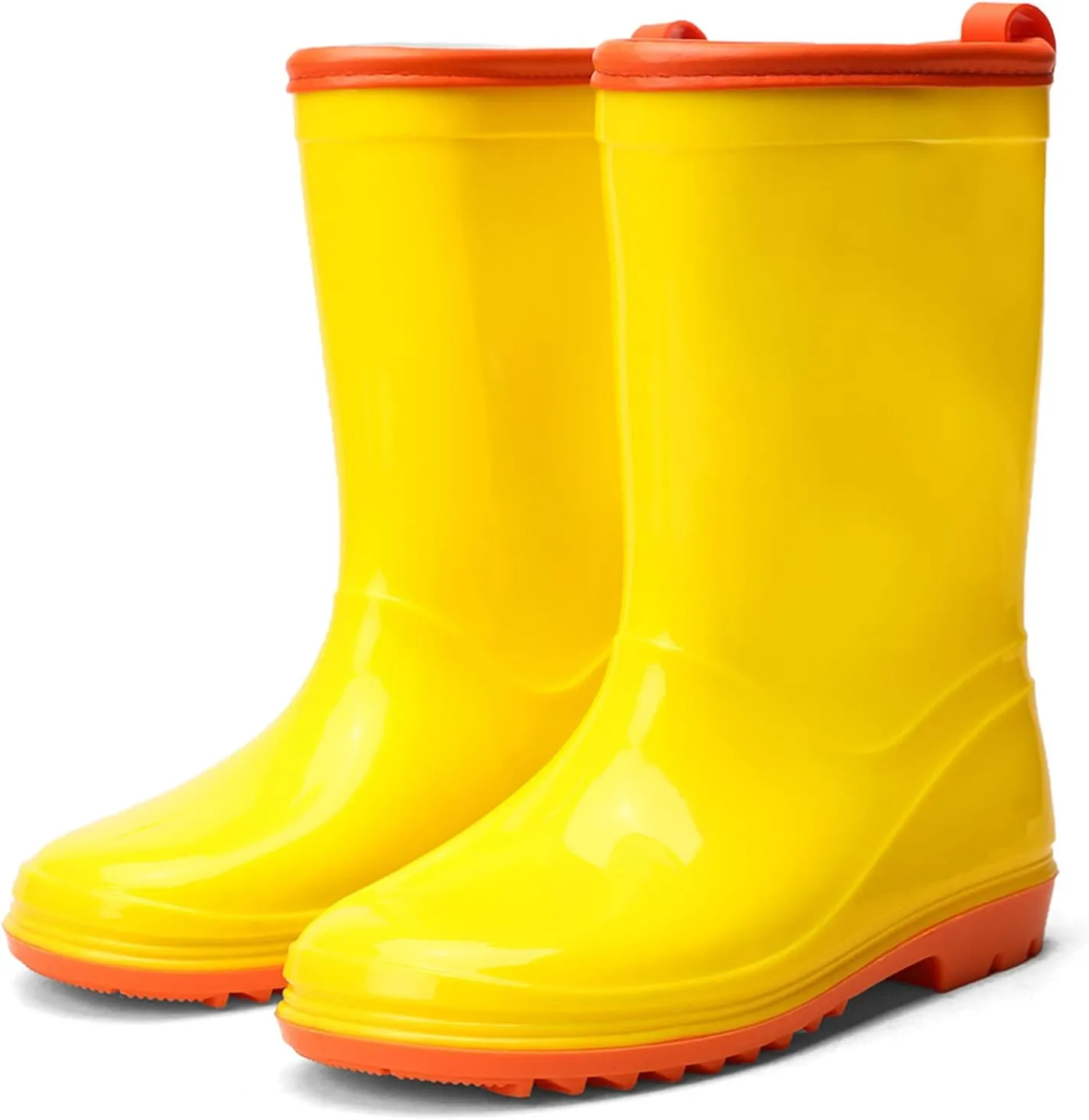 Kids Rain Boots Waterproof Rain Boot with Easy On for Toddler/Little Kid/Big Kid