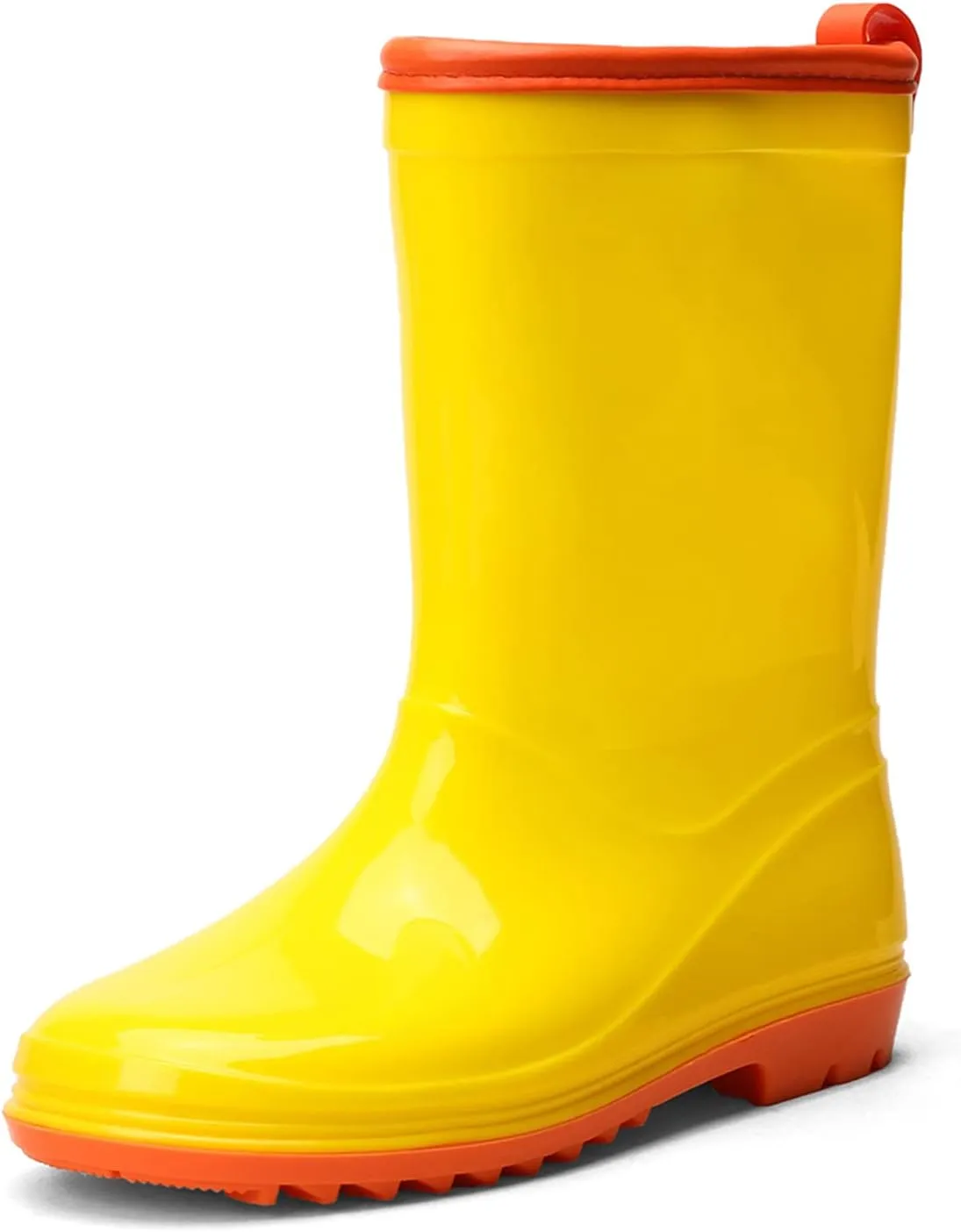 Kids Rain Boots Waterproof Rain Boot with Easy On for Toddler/Little Kid/Big Kid
