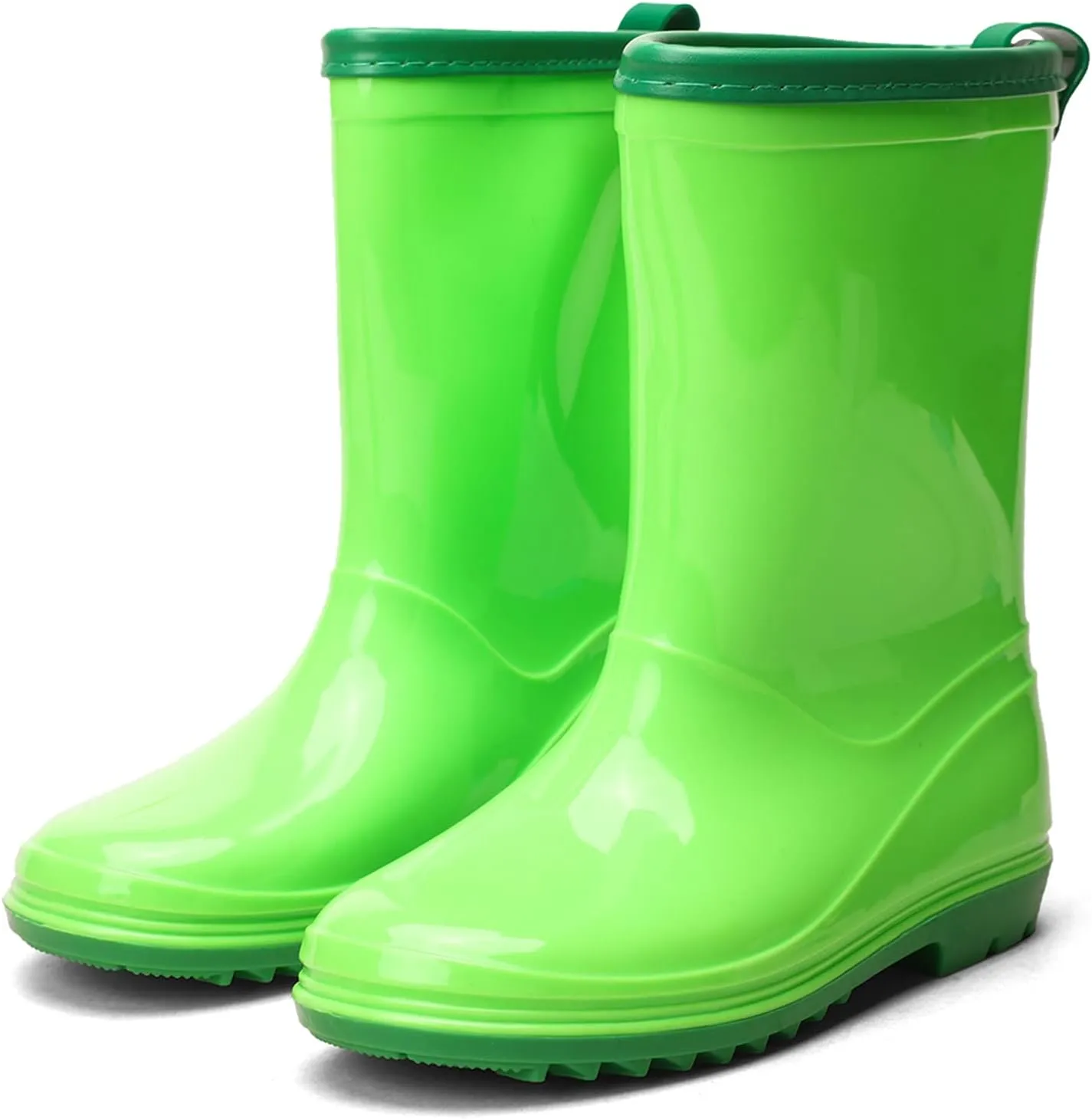 Kids Rain Boots Waterproof Rain Boot with Easy On for Toddler/Little Kid/Big Kid