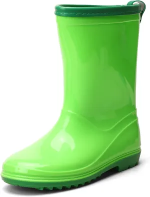 Kids Rain Boots Waterproof Rain Boot with Easy On for Toddler/Little Kid/Big Kid