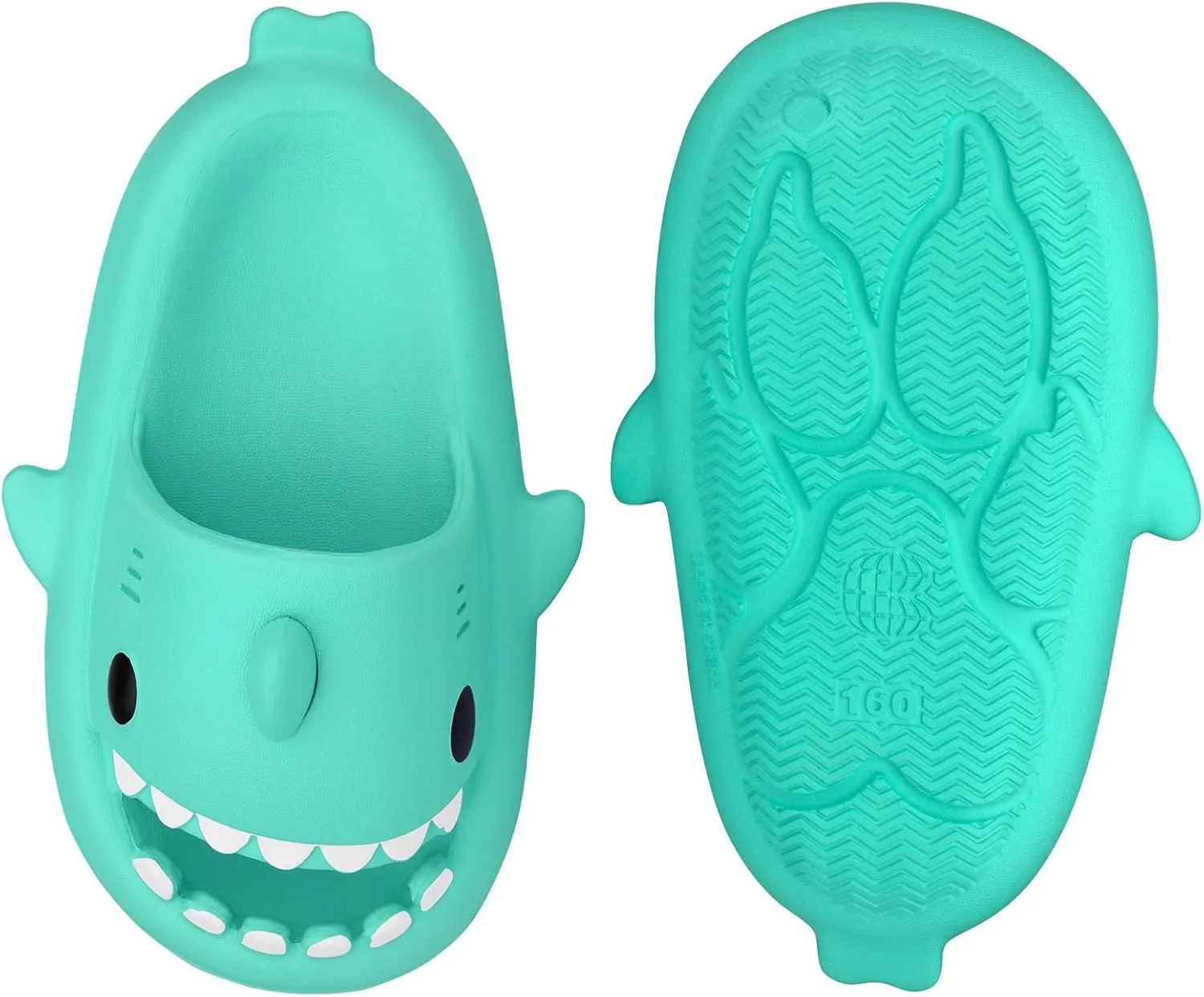 Kids Shark Slides丨Pillow Shower Sandals Quick Dry Slippers丨Toddler Boys Girls Comfy Cloud Slides丨Summer Non-Slip Thick Sole Beach Pool shoes