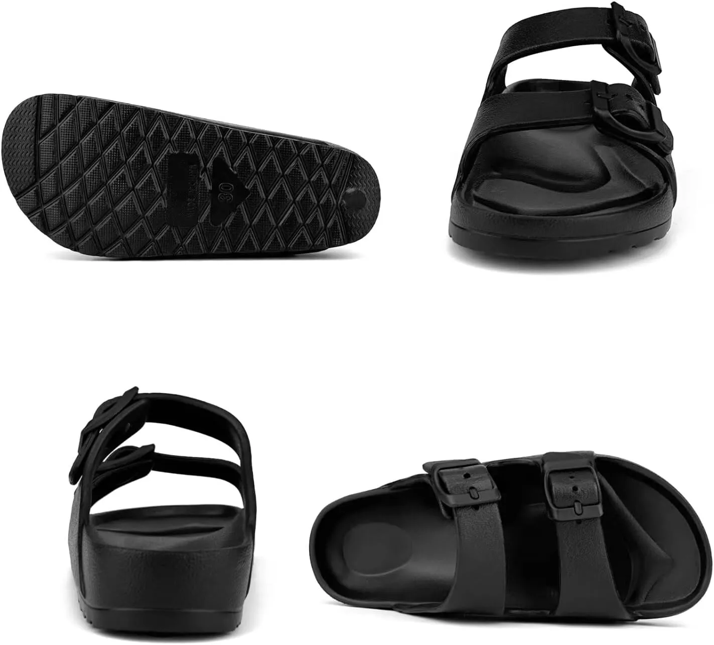 Kids Slide Sandals Boys Girls Buckle Adjustable EVA Slipper Sandals