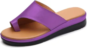 KINOW Women Bunion Sandals Platform Wedge Slippers Orthopedic Flip Flops Summer Shoes