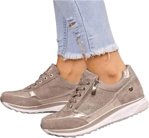 Ladmiple Sneakers For Women Walking Shoes Comfortable Slip on Fashion Casual Dressy Summer Low Top Platform Flats Loafer