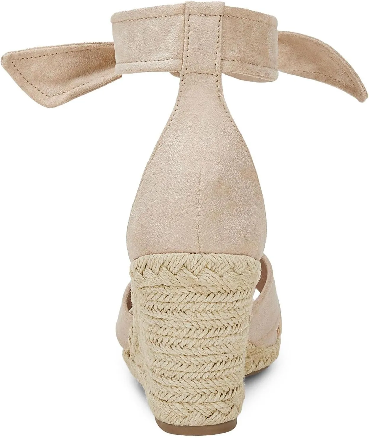 LAICIGO Women's Lace Up Espadrille Wedge Sandals Open Toe Platform Ankle Strap Summer Dress Shoes