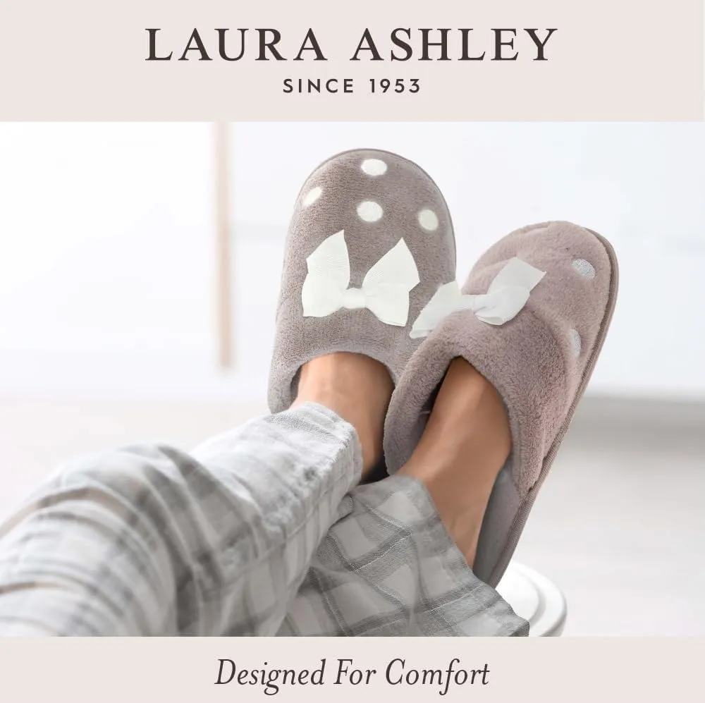 Laura Ashley Ladies Mid Cut Ankle Height Rubber Rain Boots, Lightweight Waterproof Booties for Women