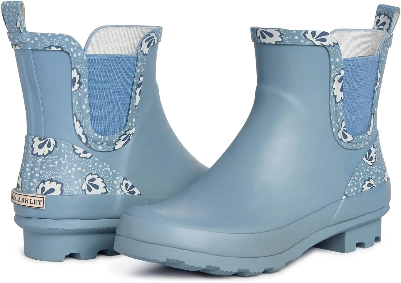 Laura Ashley Women's Rain Boots, Mid Cut Rubber Rain Boots for Women - Waterproof Ankle Boots for Ladies