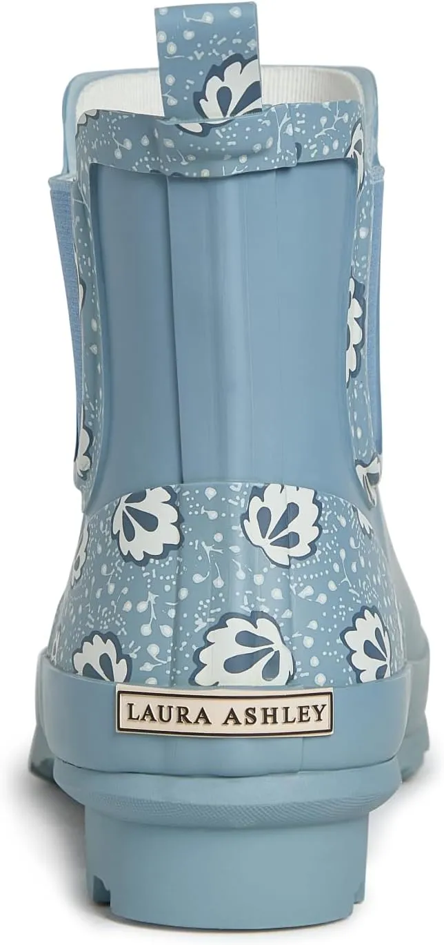 Laura Ashley Women's Rain Boots, Mid Cut Rubber Rain Boots for Women - Waterproof Ankle Boots for Ladies