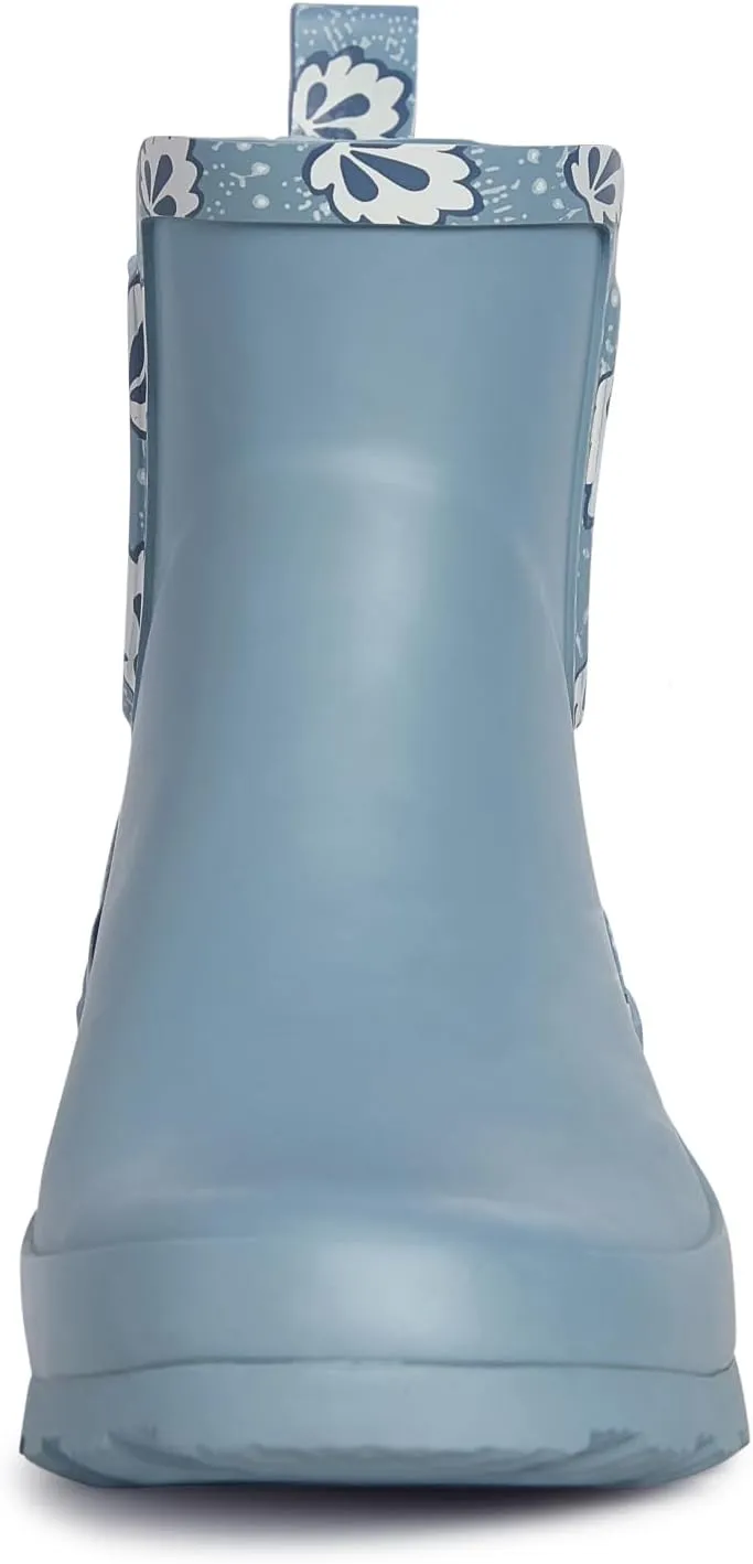 Laura Ashley Women's Rain Boots, Mid Cut Rubber Rain Boots for Women - Waterproof Ankle Boots for Ladies