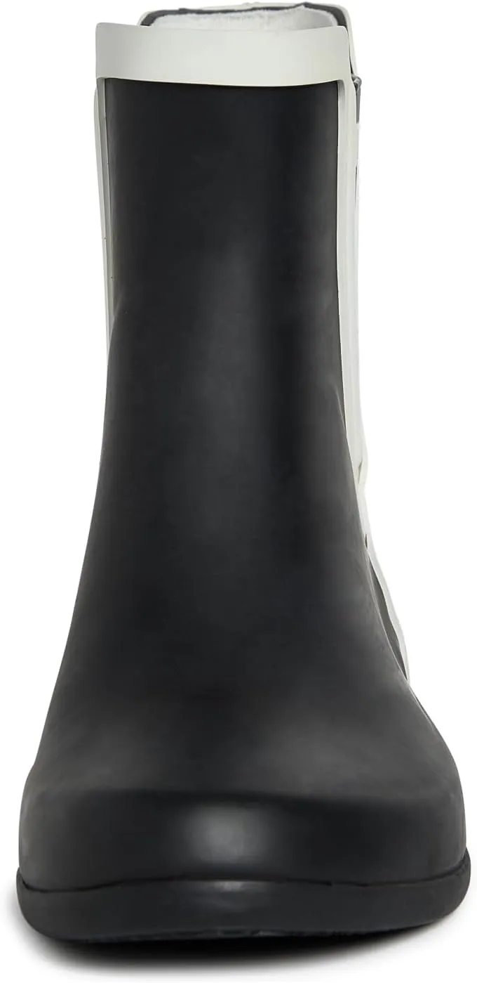 Laura Ashley Women's Rain Boots, Mid Cut Rubber Rain Boots for Women - Waterproof Flat Heeled Ankle Boots for Ladies