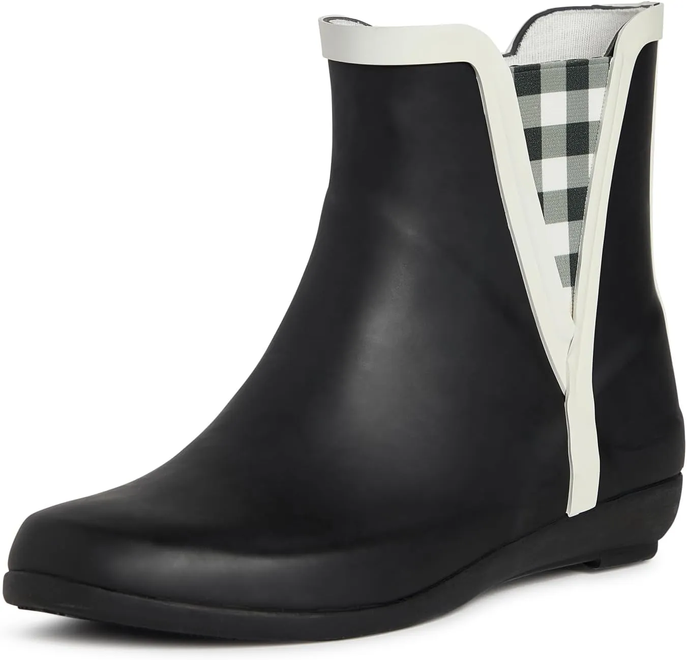 Laura Ashley Women's Rain Boots, Mid Cut Rubber Rain Boots for Women - Waterproof Flat Heeled Ankle Boots for Ladies