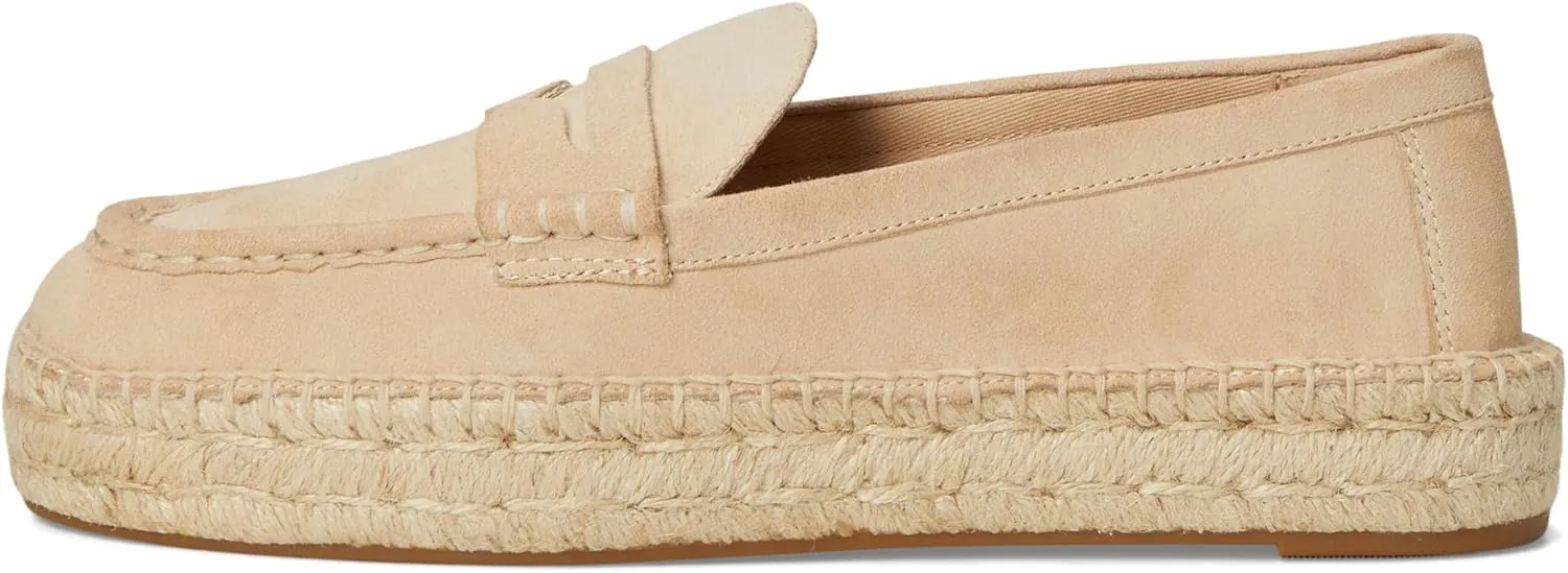 Lauren Ralph Lauren Women's Luize Suede Loafers Espadrille Flat