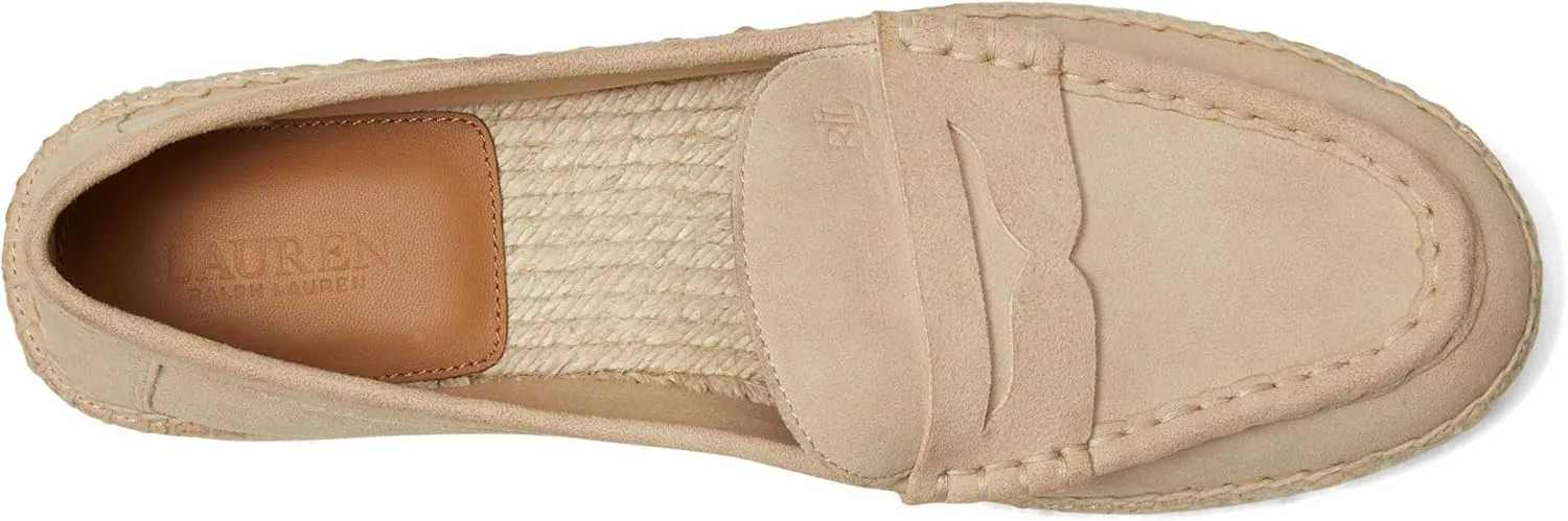Lauren Ralph Lauren Women's Luize Suede Loafers Espadrille Flat