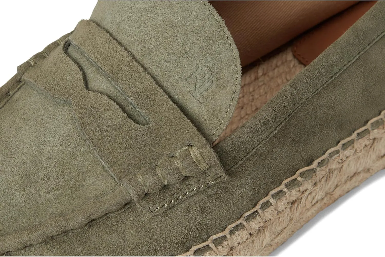 Lauren Ralph Lauren Women's Luize Suede Loafers Espadrille Flat