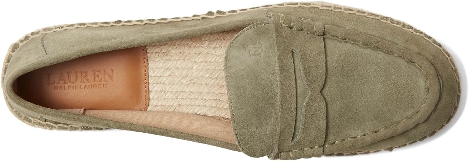 Lauren Ralph Lauren Women's Luize Suede Loafers Espadrille Flat