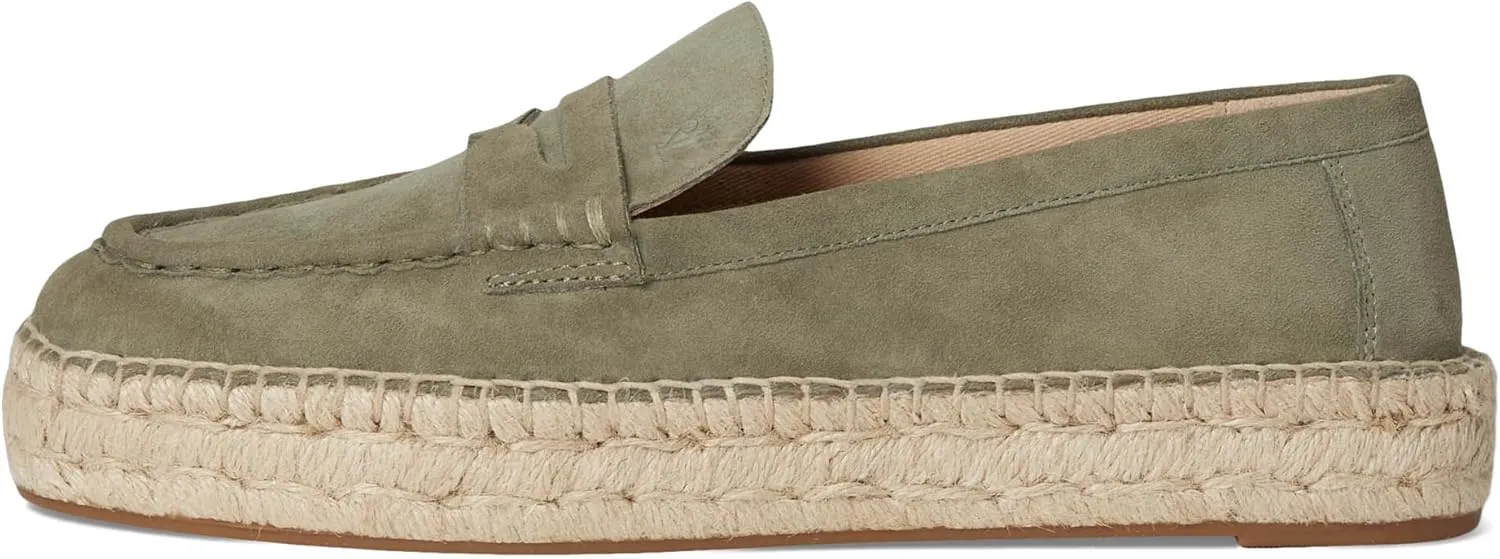 Lauren Ralph Lauren Women's Luize Suede Loafers Espadrille Flat
