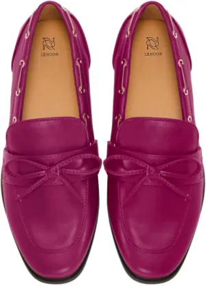LEHOOR Women Square Closed Toe Flats Bow Slip On Flat Penny Loafer Matte Knotted Flat Shoes Comfort Two-Tone Oxford Loafers Office Ladies Work Daily Bass Coach Loafers Driver Club Spring 4-11 M US