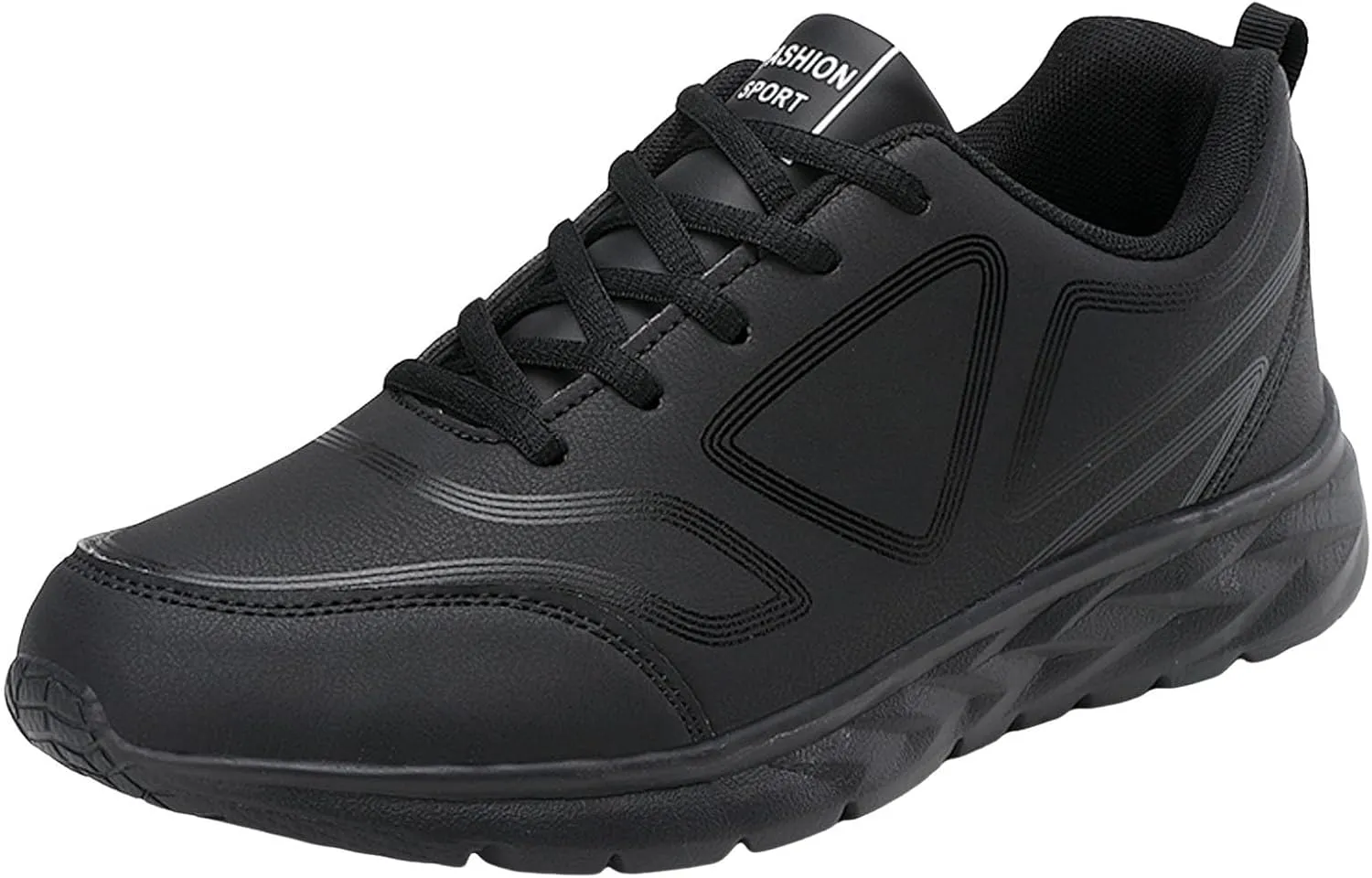 Lightweight Non Slip Sneakers for Men Lightweight Breathable Slip on Running Shoe Soft Flat Soled Elderly Shoes