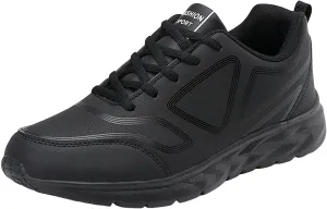 Lightweight Non Slip Sneakers for Men Lightweight Breathable Slip on Running Shoe Soft Flat Soled Elderly Shoes