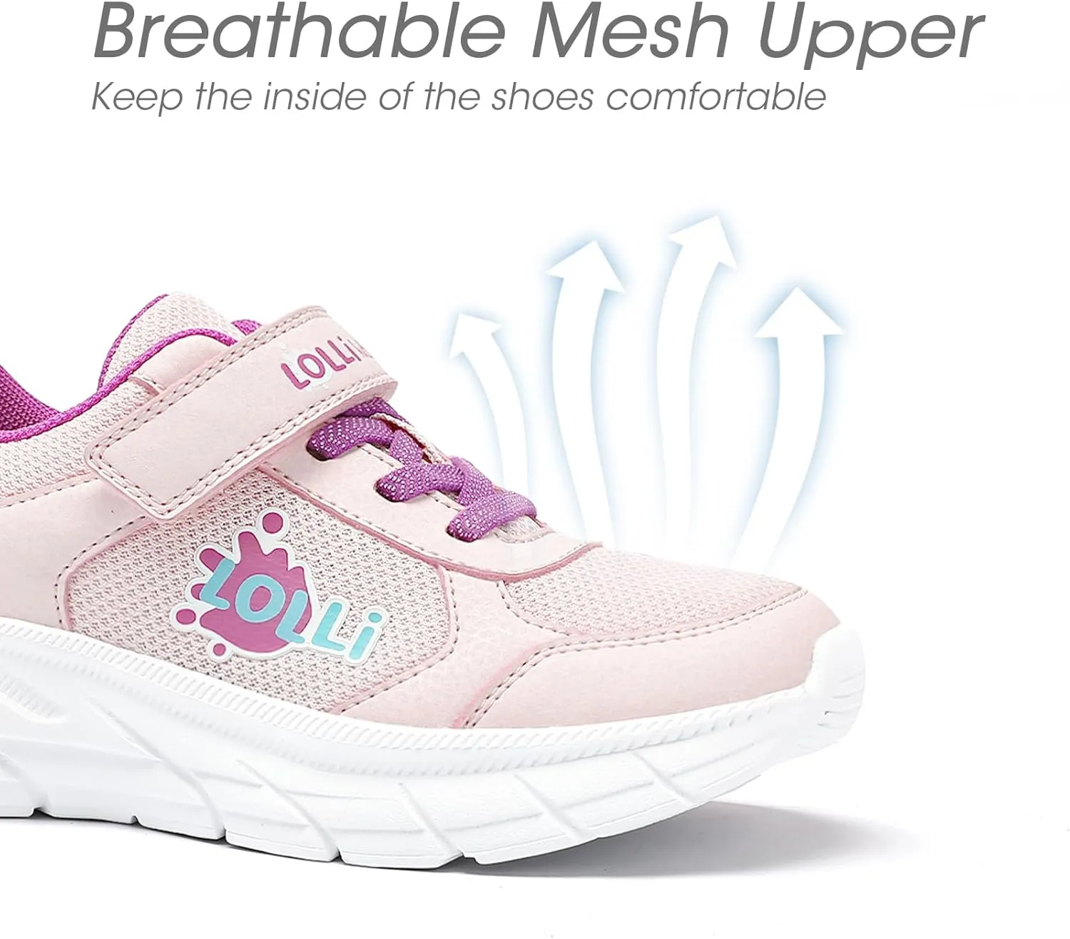 LOLLi kidz Kids Tennis Shoes for Boys and Girls Lightweight Breathable Athletic Great Grip Running Gym Sport Sneakers from