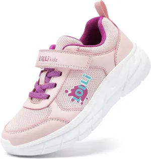 LOLLi kidz Kids Tennis Shoes for Boys and Girls Lightweight Breathable Athletic Great Grip Running Gym Sport Sneakers from