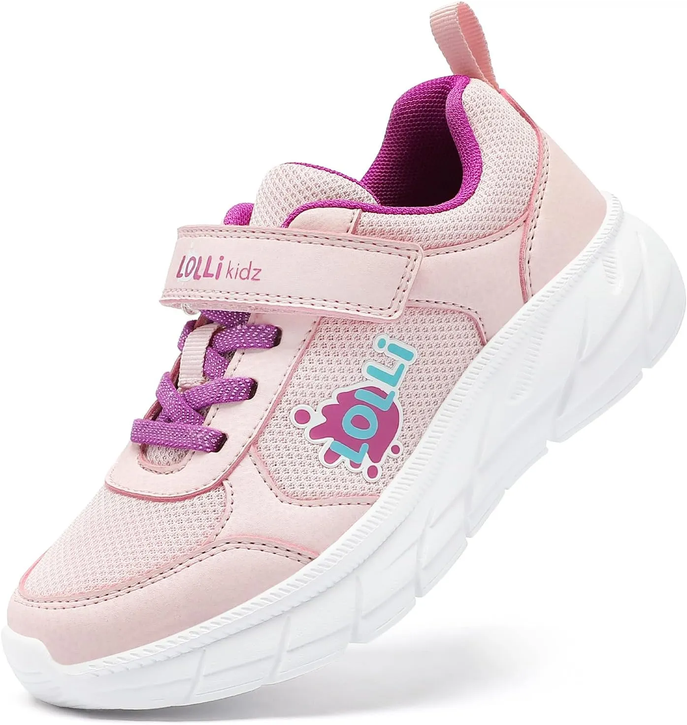 LOLLi kidz Kids Tennis Shoes for Boys and Girls Lightweight Breathable Athletic Great Grip Running Gym Sport Sneakers from