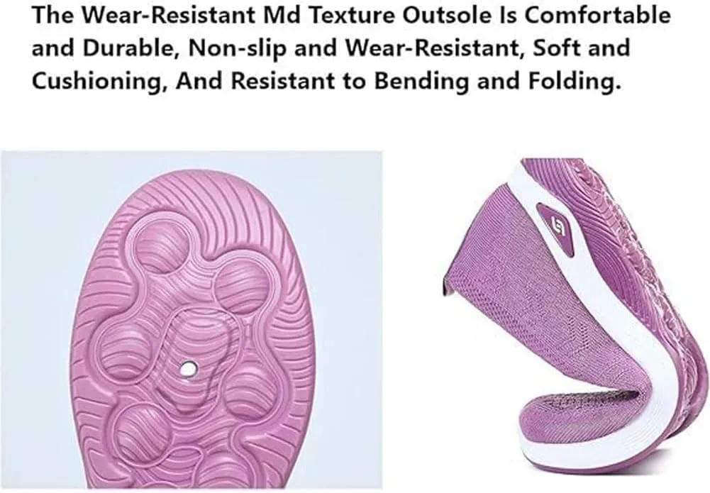 LOSD Orthowalkway Womens Shoes, Women's Woven Orthopedic Breathable Soft Shoes Arch Support, Zapatos Ortopédicos para Mujer