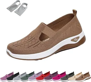 LOSD Orthowalkway Womens Shoes, Women's Woven Orthopedic Breathable Soft Shoes Arch Support, Zapatos Ortopédicos para Mujer