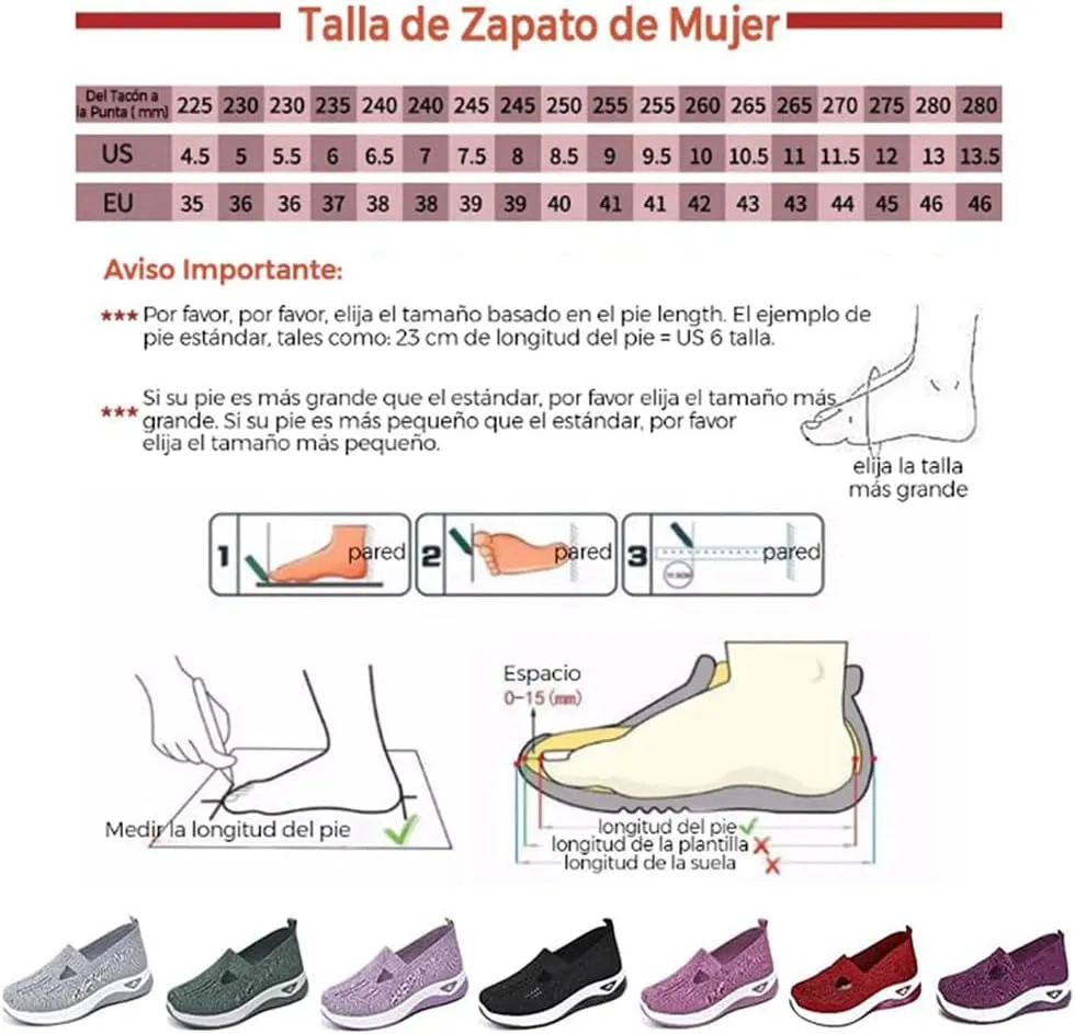 LOSD Orthowalkway Womens Shoes, Women's Woven Orthopedic Breathable Soft Shoes Arch Support, Zapatos Ortopédicos para Mujer