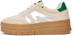 LUCKY STEP Women's Platform Gum Thick Sole Fashion Sneakers Classic Retro Rubber Low Top Casual Tennis Skate Walking Shoes
